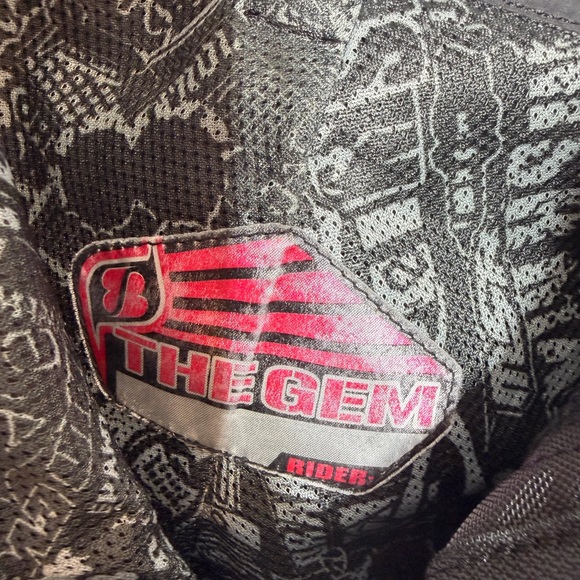 Girls Gem Black, White & Pink Motorcycle Riding Pants with Removable Pant Legs - Picture 14 of 15